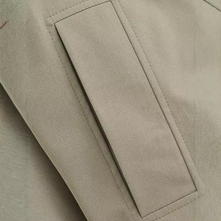 Damen Kurze Boxy-Übergangsjacke mit Kapuze und Hemdkragen Echoarchiv