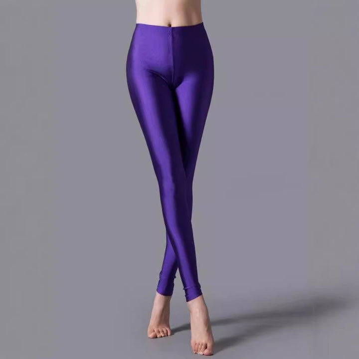 Damen Hochwertige Shiny Leggings mit hohem Bund und perfekter Passform Echoarchiv
