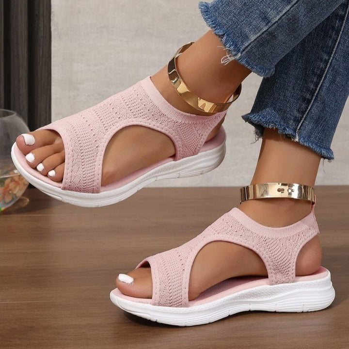 Damen Sportliche Strick-Sandalen mit atmungsaktivem Obermaterial und dämpfender Laufsohle – Sorelia