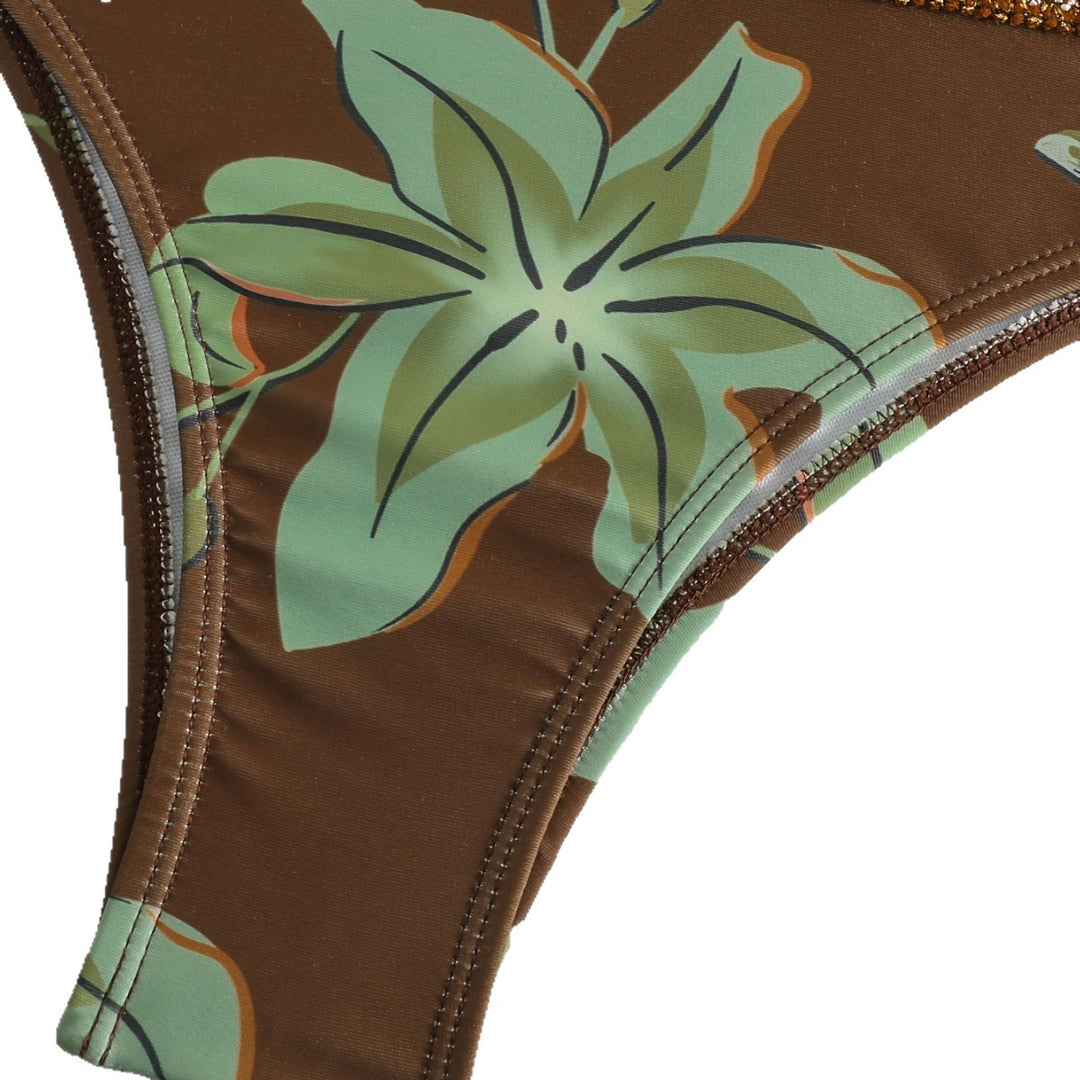 Damen Triangel-Bikini mit floralem Muster und komfortablem Tragekomfort Echo Archiv