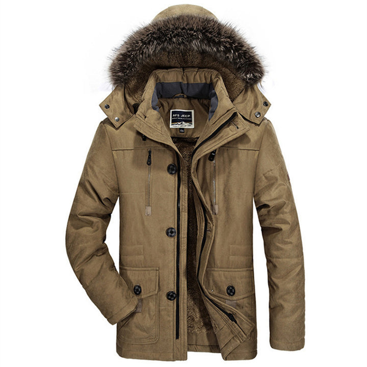Herren Parka mit abnehmbarer Kapuze, wärmender Teddyfutter-Innenlage und Multifunktions-Taschen Echo Archiv