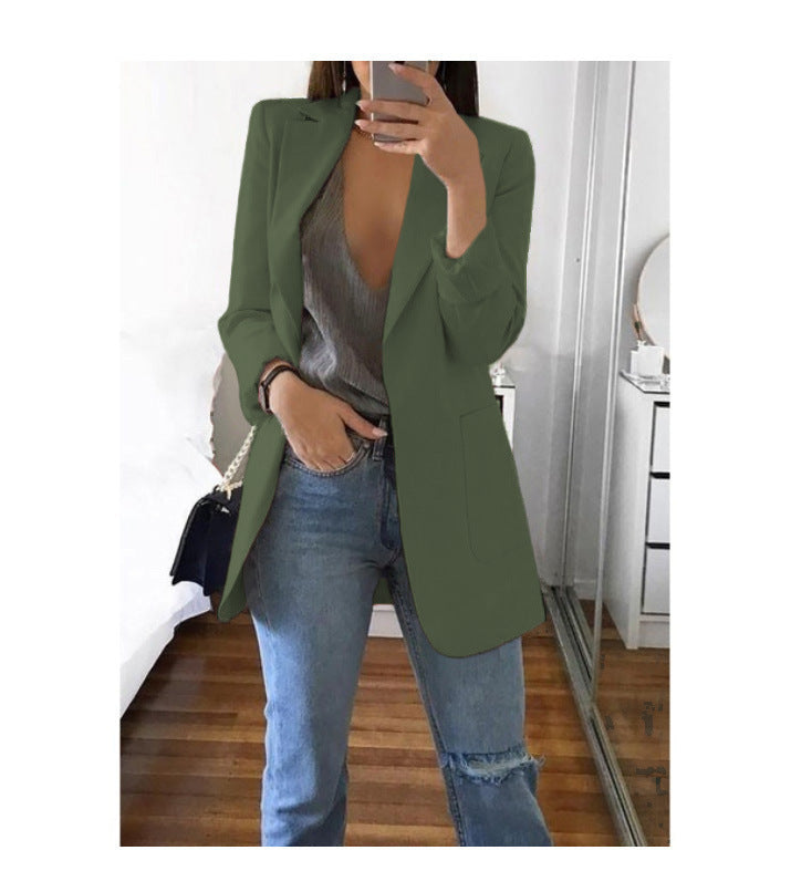 Damen eleganter Blazer mit tailliertem Schnitt und praktischen Taschen Echo Archiv