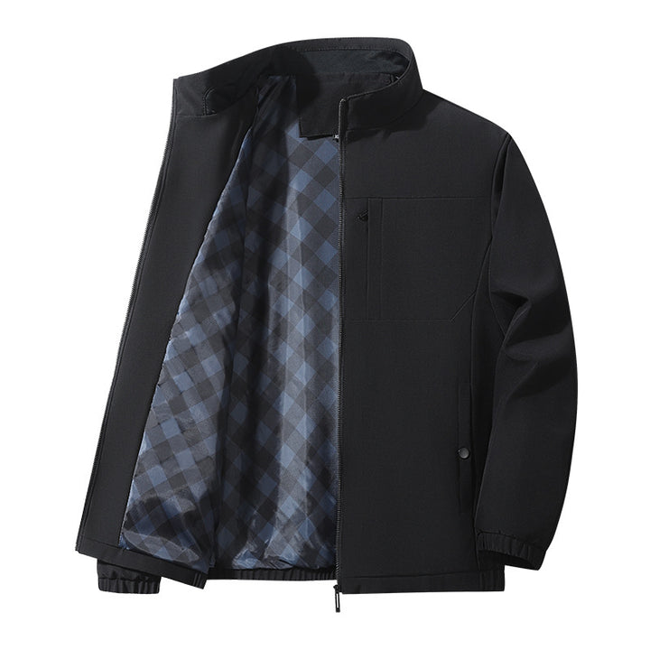 Herren Atmungsaktive Softshell-Jacke mit hohen Kragen Echo Archiv