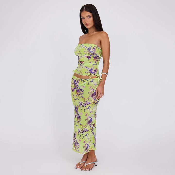 Damen figurbetontes Strandkleid mit Banddetails Echo Archiv