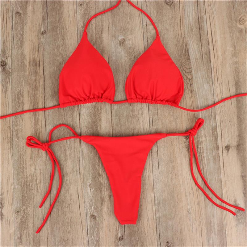 Damen Bikini-Set mit verstellbaren Trägern und minimalistischem Design Echoarchiv