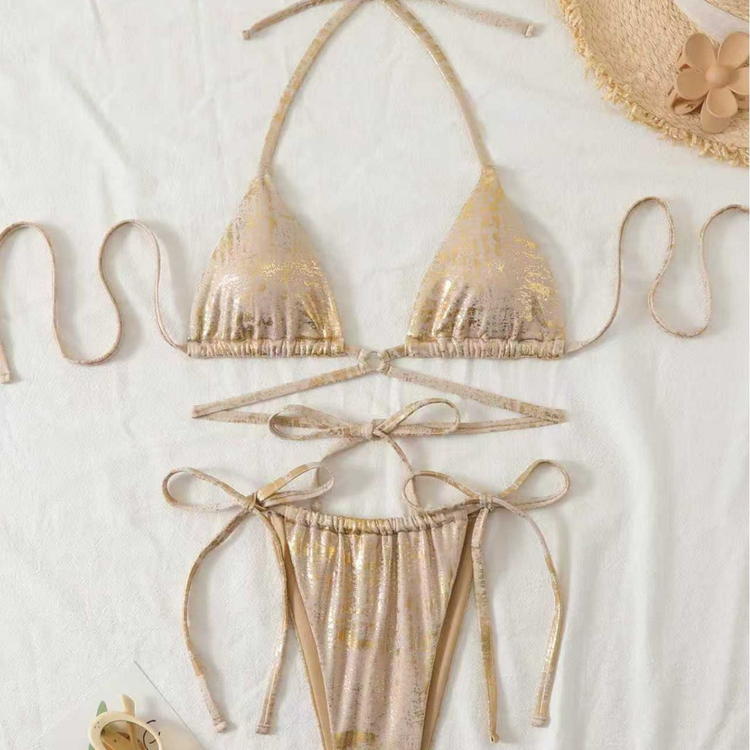 Damen Triangel-Bikini mit elegantem Knoten-Design Echo Archiv