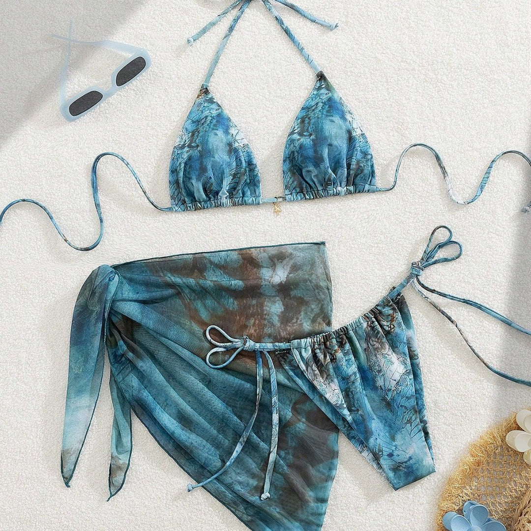 Damen Triangel-Bikini mit floralem Design Echo Archiv