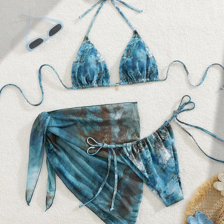 Damen Triangel-Bikini mit floralem Design Echo Archiv