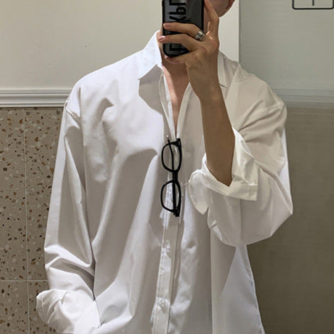 Herren Oversize-Hemd aus atmungsaktiver Baumwolle mit lässigem Schnitt – Arvello