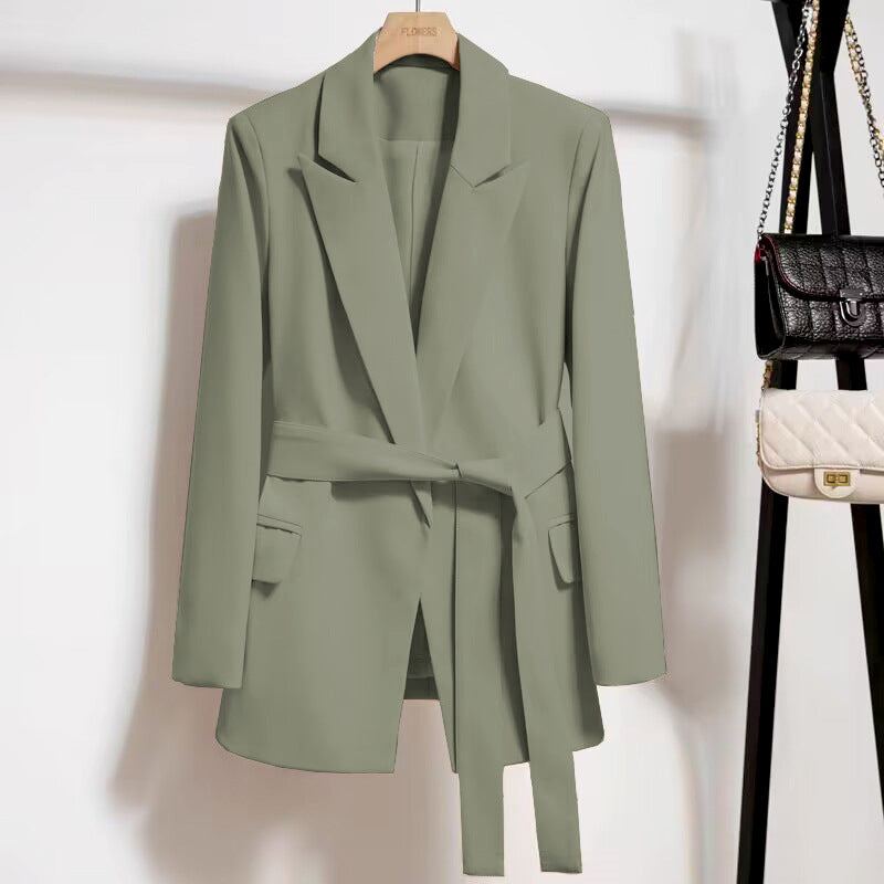 Damen Elegante Wickelblazer mit Gürtel Echo Archiv