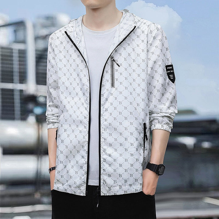 Herren Sportliche Windbreaker-Jacke Echo Archiv