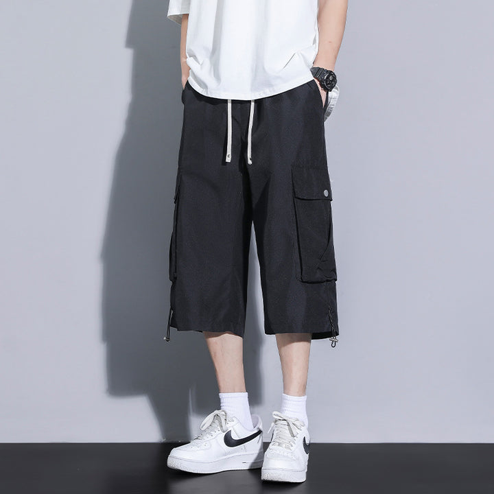 Herren praktische Cargo-Shorts mit mehreren Taschen und verstellbarem Bund Echoarchiv