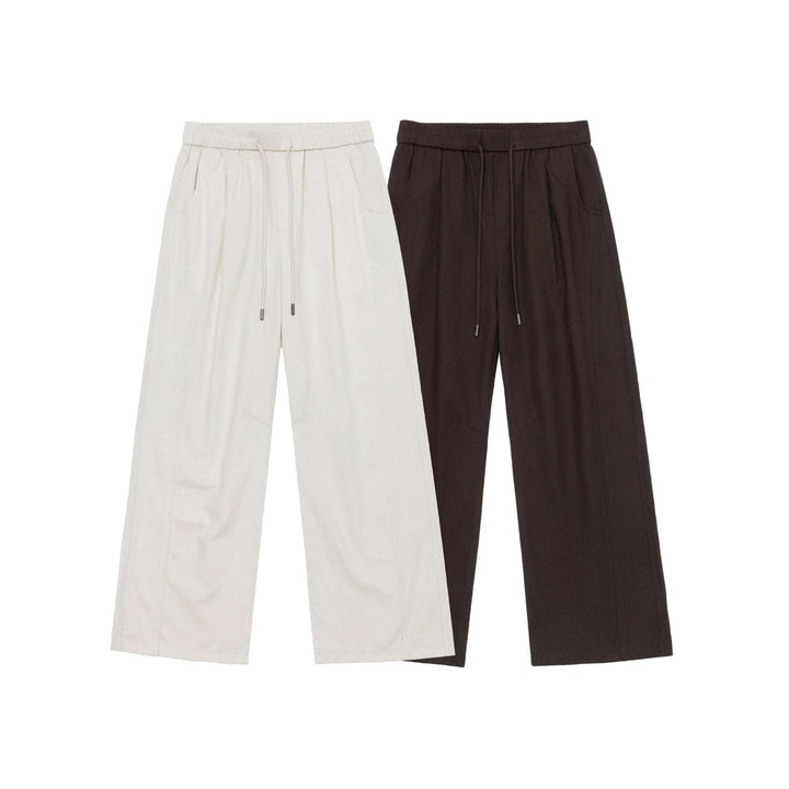 Damen Weite Culotte-Hose aus Baumwollmix mit elastischem Bund und Tunnelzug Echoarchiv