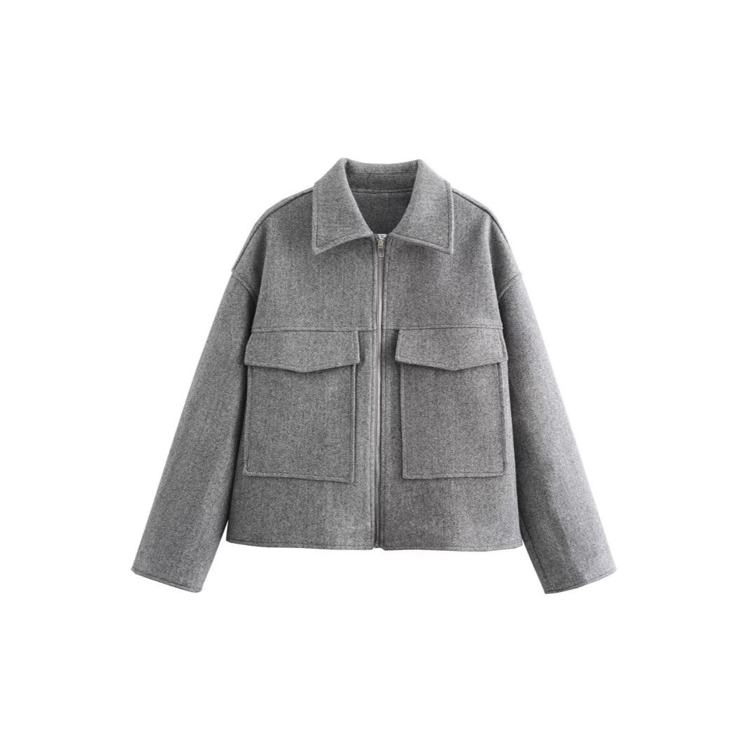 Damen Wärmeisolierte Overshirtjacke Echoarchiv