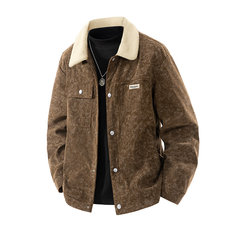 Herren Urbaner Overshirt mit modernen Taschen – Taviero