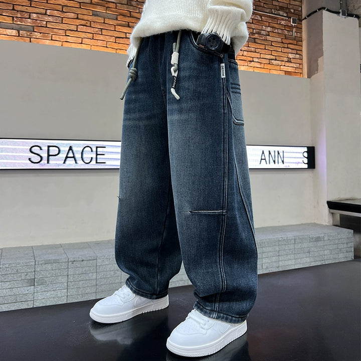 Damen Weite Denim-Hose Echo Archiv