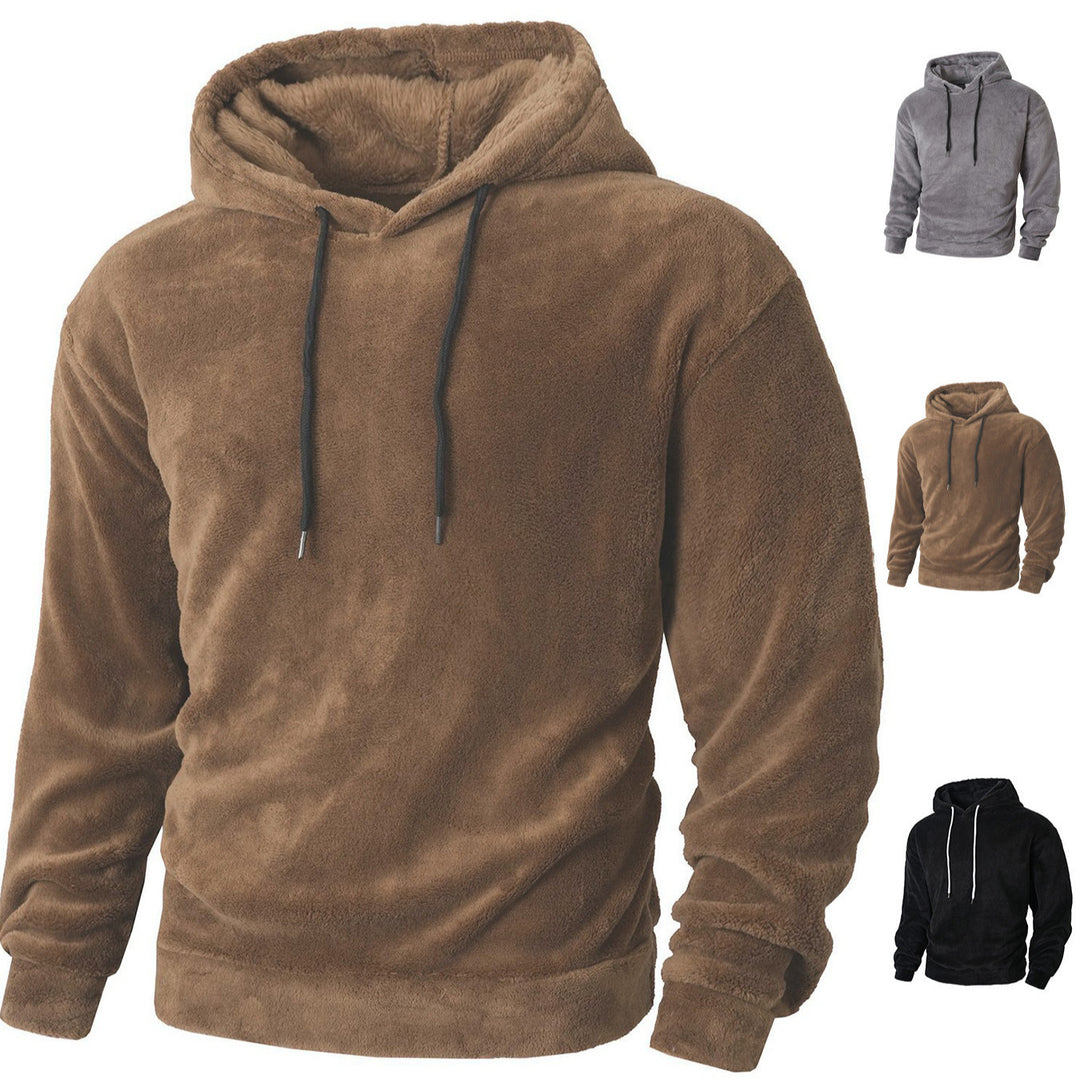 Herren Kuscheliger Fleece-Hoodie mit Kordelzug Echoarchiv