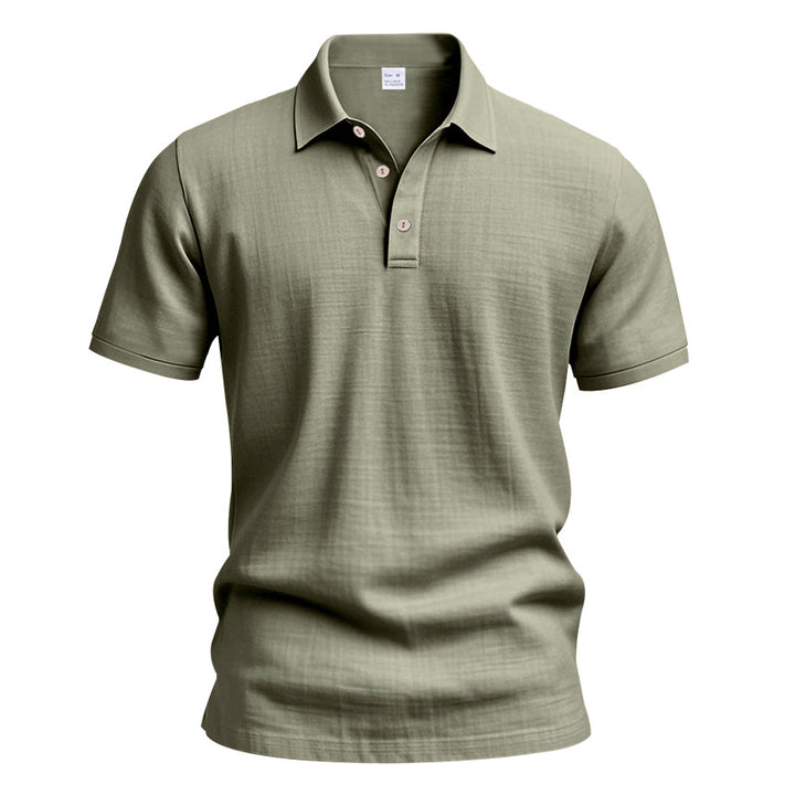 Herren Polo-Hemd mit strukturiertem Design und hochwertiger Baumwolle Echoarchiv