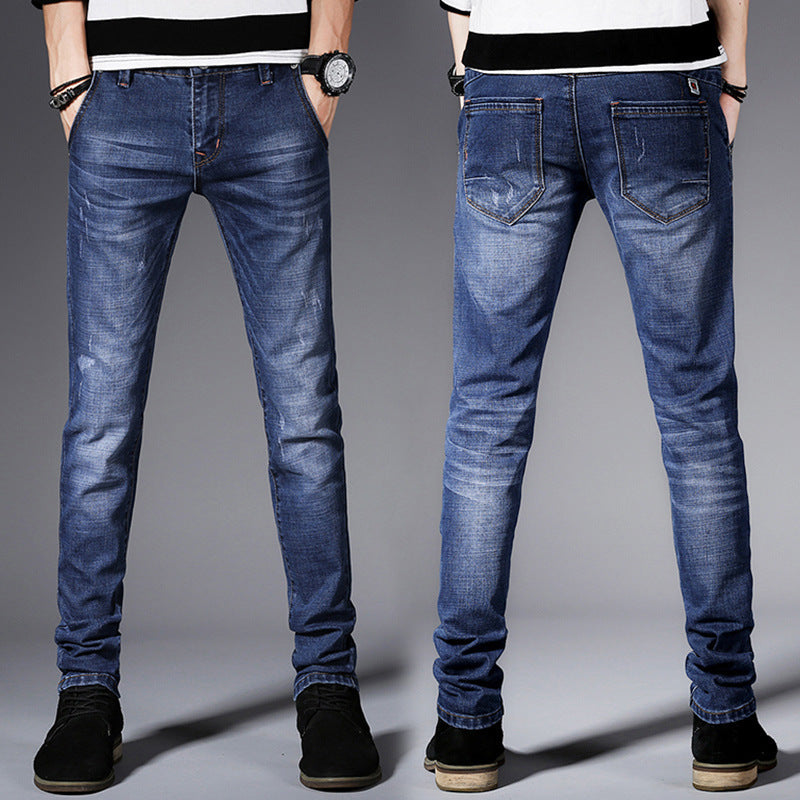 Herren Slim-Fit Jeans mit modischen Destroyed-Details Echoarchiv
