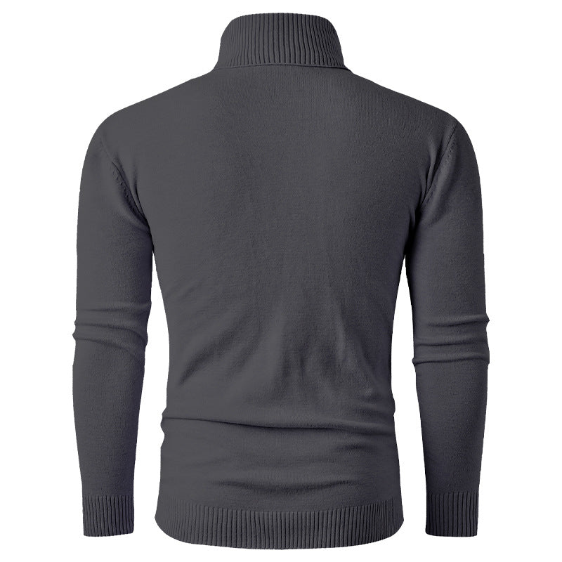Herren Rollkragenpullover aus Feinstrick mit Zopfmuster und schmaler Silhouette Echo Archiv