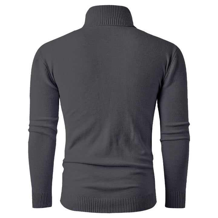 Herren Rollkragenpullover aus Feinstrick mit Zopfmuster und schmaler Silhouette Echo Archiv