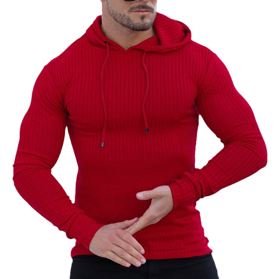 Herren Hoodie mit feuchtigkeitsregulierender Baumwollmischung und strukturiertem Design Echoarchiv