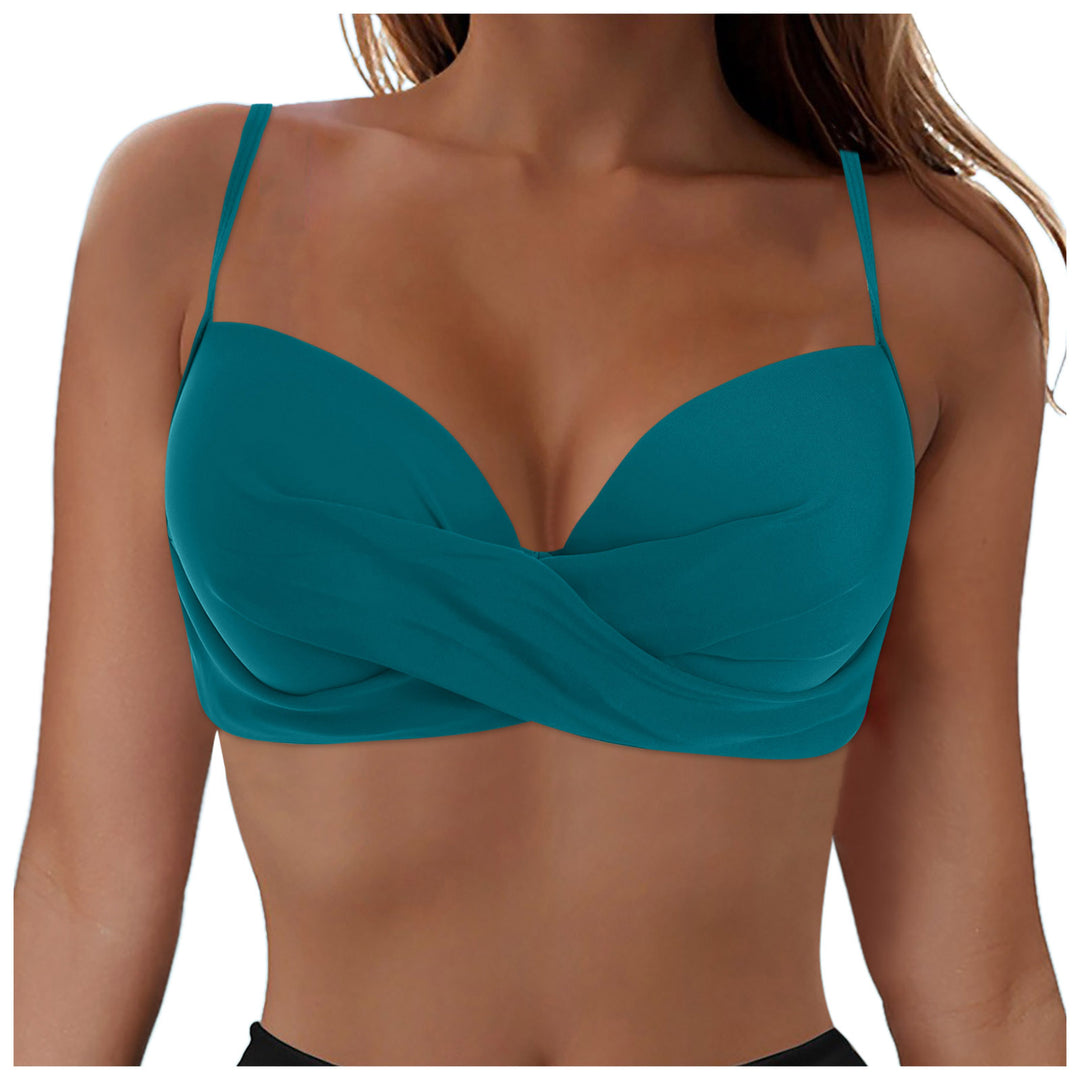 Damen Elegantes Bikinioberteil mit Wickeldesign Echo Archiv