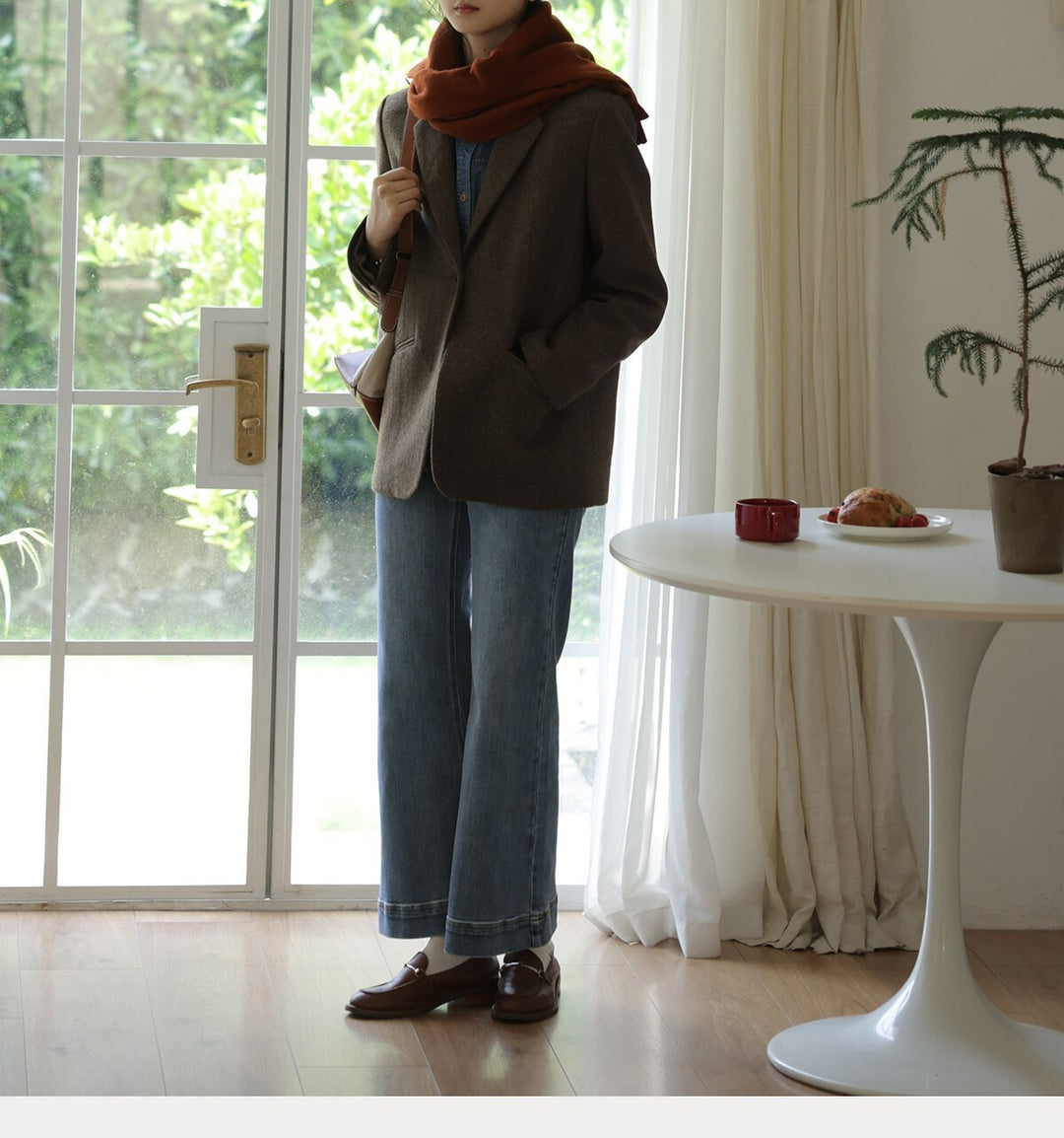 Damen Elegante und lässige Blazerjacke Echoarchiv