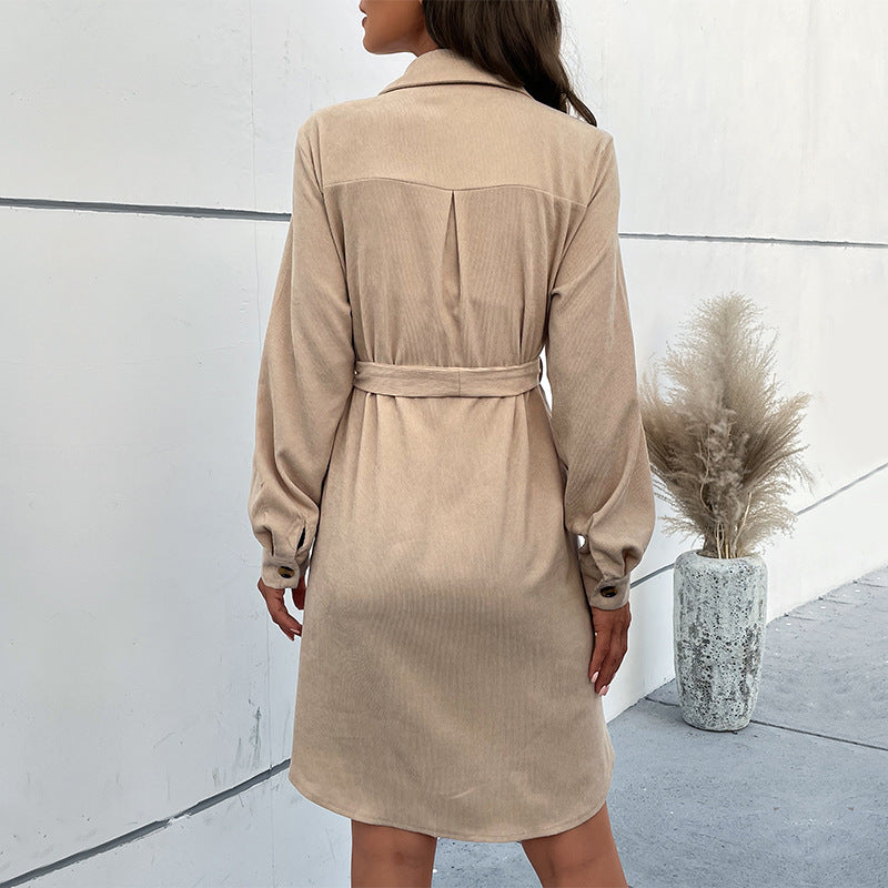 Damen Hemdblusenkleid mit Gürtel Echo Archiv