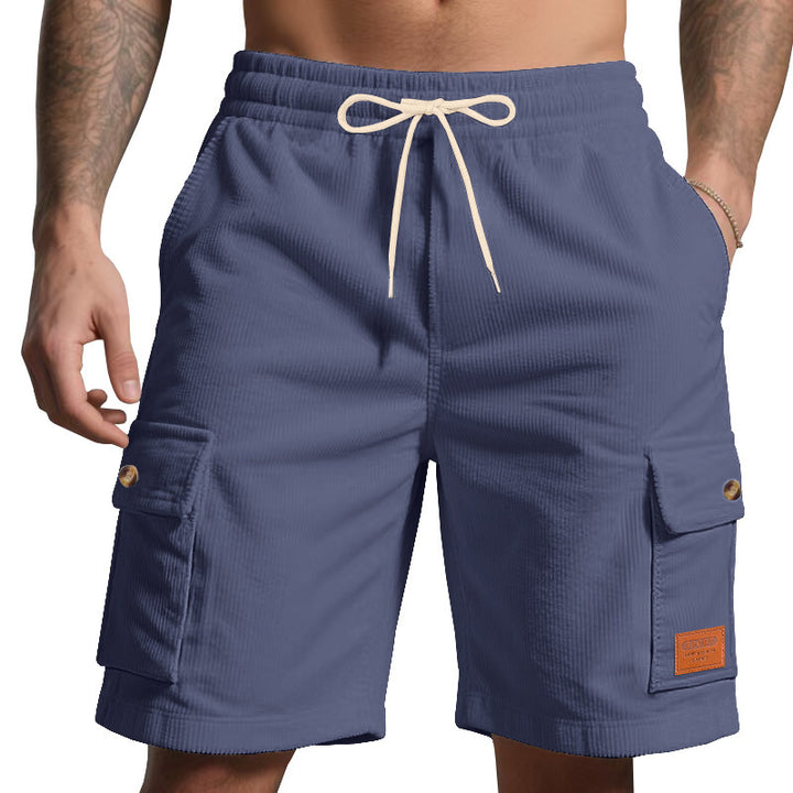 Herren Cargo-Shorts mit praktischem Faltendesign und elastischem Bund Echoarchiv