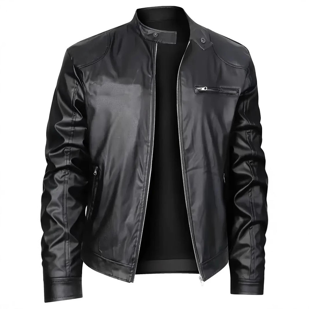 Herren elegante Kunstlederjacke mit modernem Design Echoarchiv
