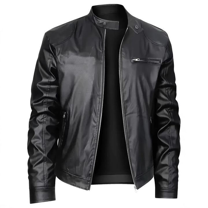 Herren elegante Kunstlederjacke mit modernem Design Echoarchiv