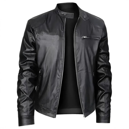 Herren elegante Kunstlederjacke mit modernem Design Echoarchiv