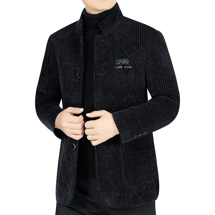Mann Lange Jacke aus strukturiertem Stoff Echoarchiv