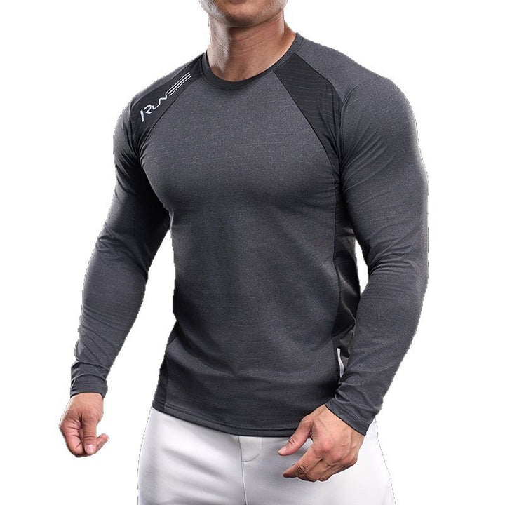 Herren Sportliches Langarmshirt mit atmungsaktivem Mesh-Einsatz Echoarchiv