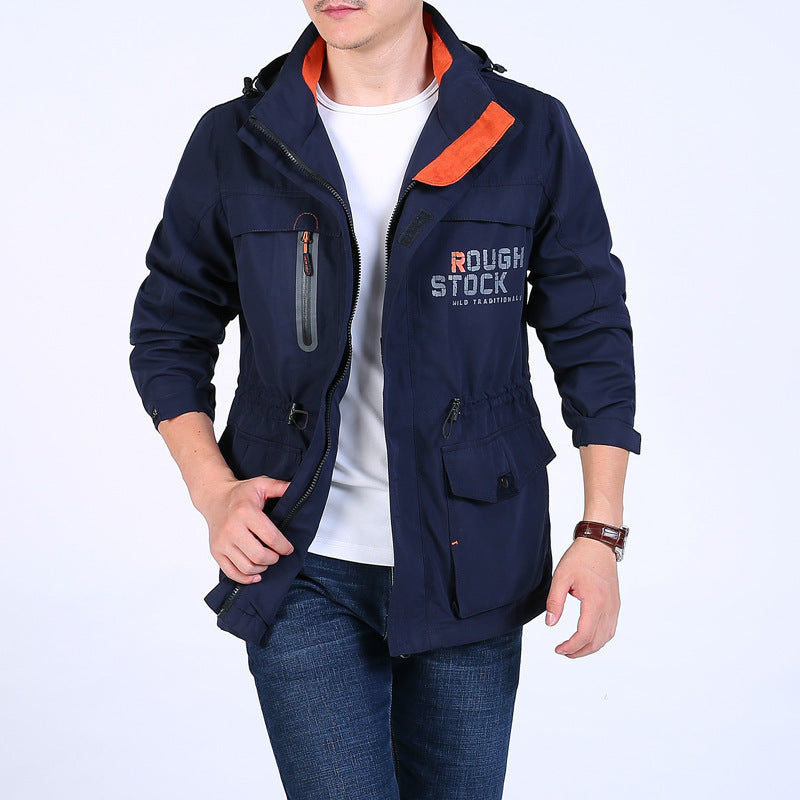 Herren vielseitiger Canvas-Fieldparka mit Kapuze, Multifunktions‑Taschen und robusten Nähten Echoarchiv