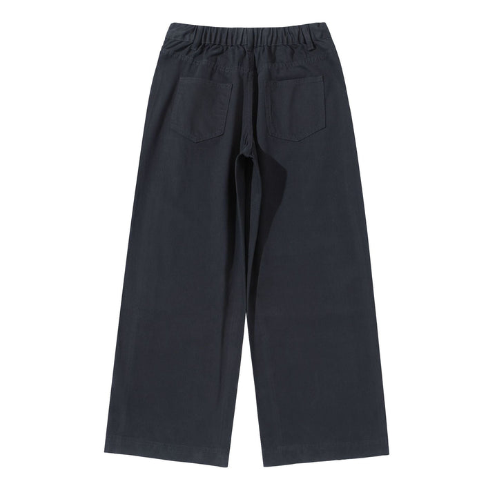Damen High‑Waist Culotte‑Hose aus Baumwoll‑Twill mit durchgehender Mittelnaht Echoarchiv