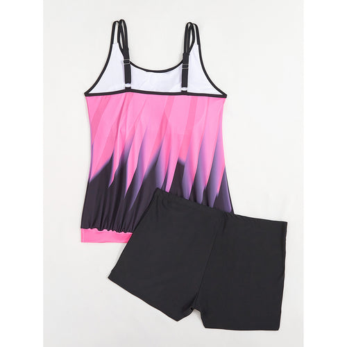 Damen Tankini-Set mit komfortablem Oberteil und kürzeren Shorts Echo Archiv