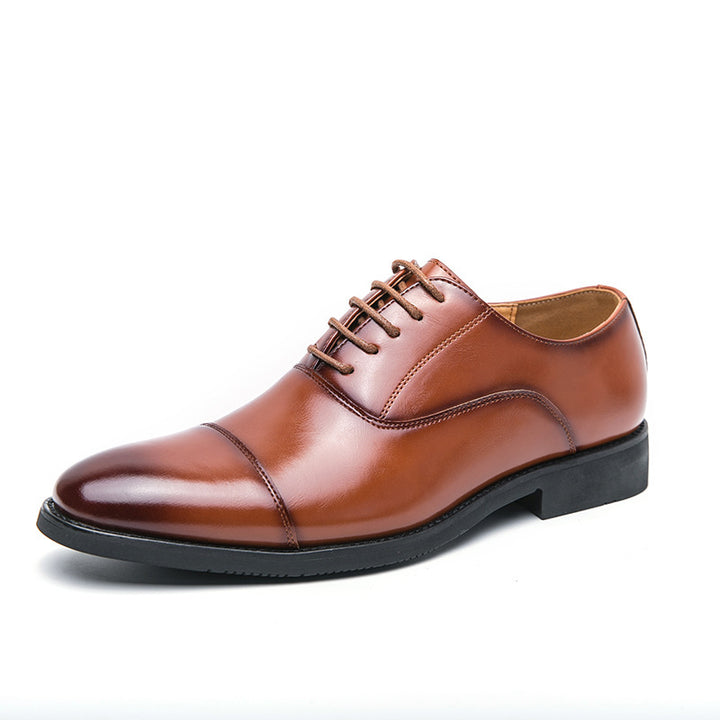 Herren klassische Oxford-Lederhalbschuhe mit Kappnaht, gepolstertem Lederfutter und rutschfester Gummisohle Echo Archiv