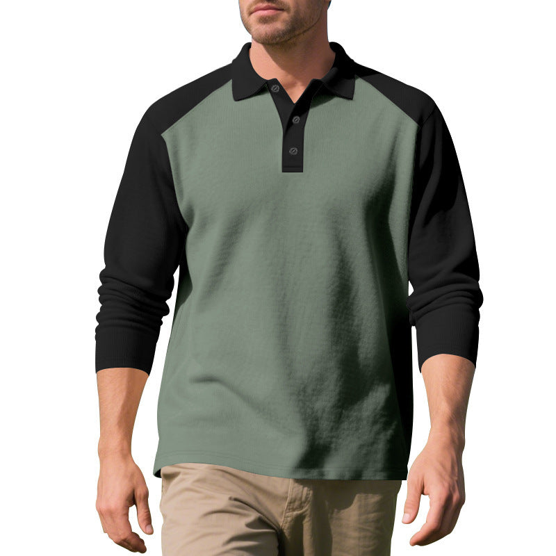 Herren Langarm-Poloshirt mit sportlichem Raglan-Design und komfortabler Passform Echoarchiv
