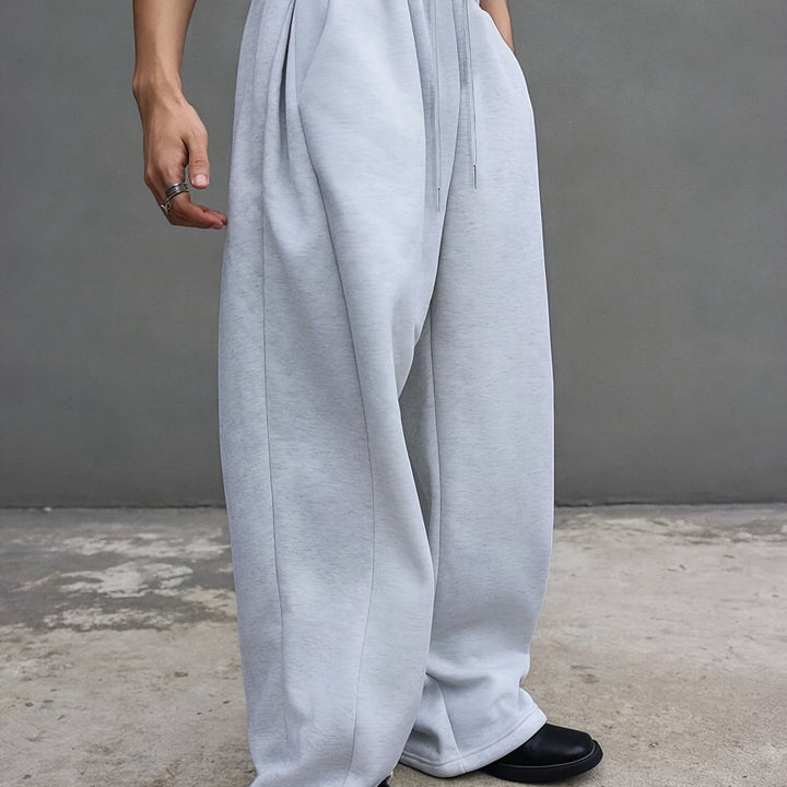 Herren Weite Baggy-Jogginghose mit elastischem Bund, Tunnelzug & extra langem Bein Echoarchiv