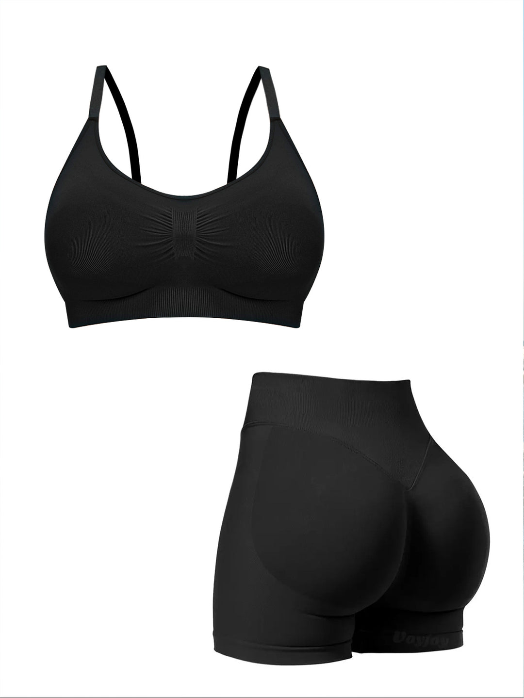 Damen sportlicher Bralette-BH mit nahtloser Passform und elastischem Unterband Echo Archiv