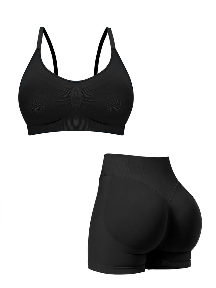 Damen sportlicher Bralette-BH mit nahtloser Passform und elastischem Unterband Echo Archiv