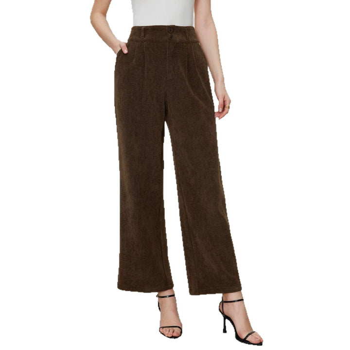Damen Elegante und Weit geschnittene Cordhose Echo Archiv