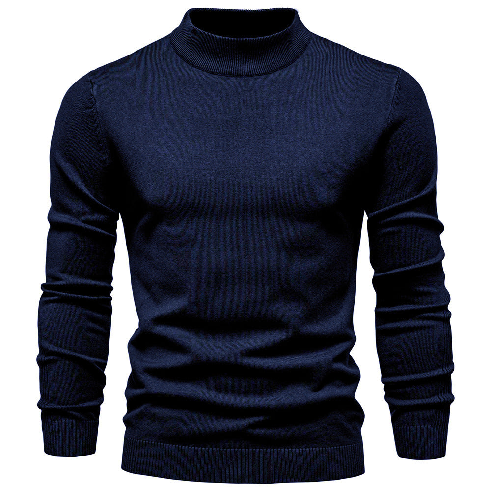 Herren Rollkragenpullover aus weichem Strickmaterial mit feiner Rippstruktur Echoarchiv