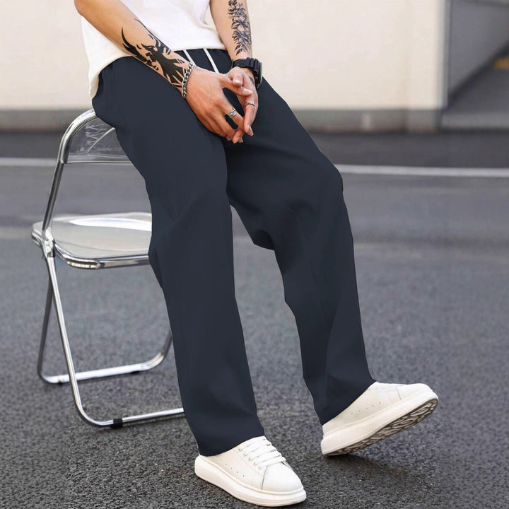 Herren modische Freizeithose mit weiter Passform und elastischem Bund Echoarchiv