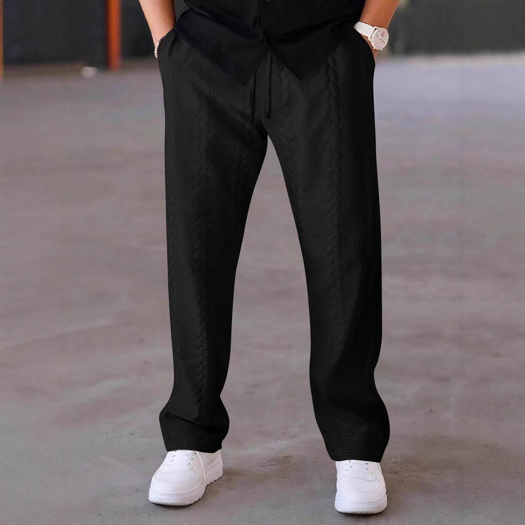 Herren elegante Freizeithose mit strukturiertem Design Echoarchiv