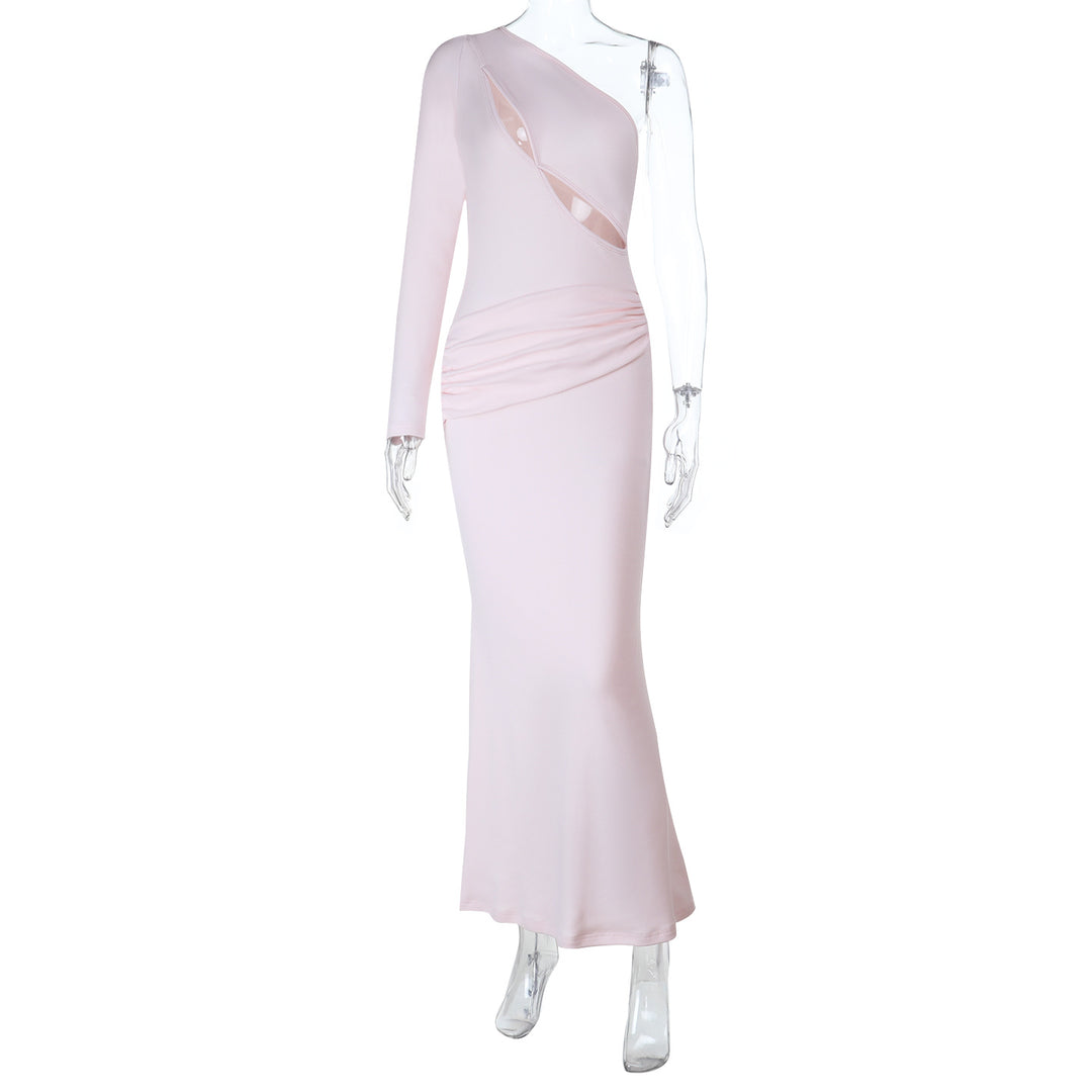 Damen Elegantes Maxikleid mit asymmetrischem Schnitt und raffiniertem Cut-Out Echo Archiv