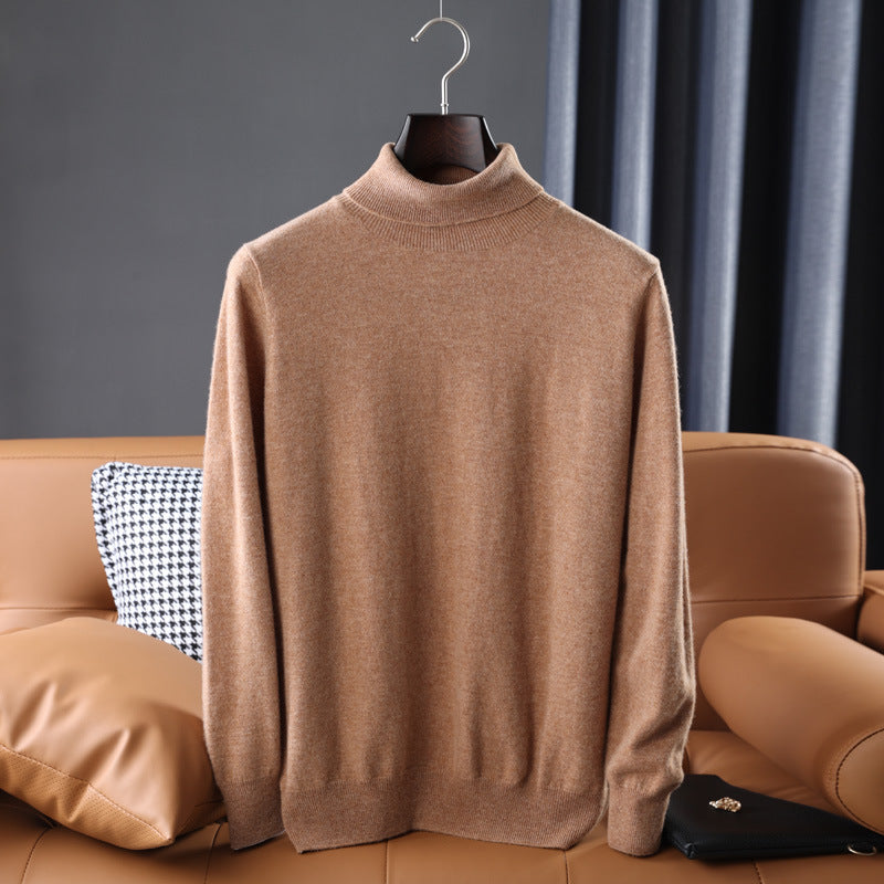 Herren Feiner Rollkragenpullover in schlanker Minimal‑Silhouette aus Woll‑Kaschmir‑Mix Echoarchiv