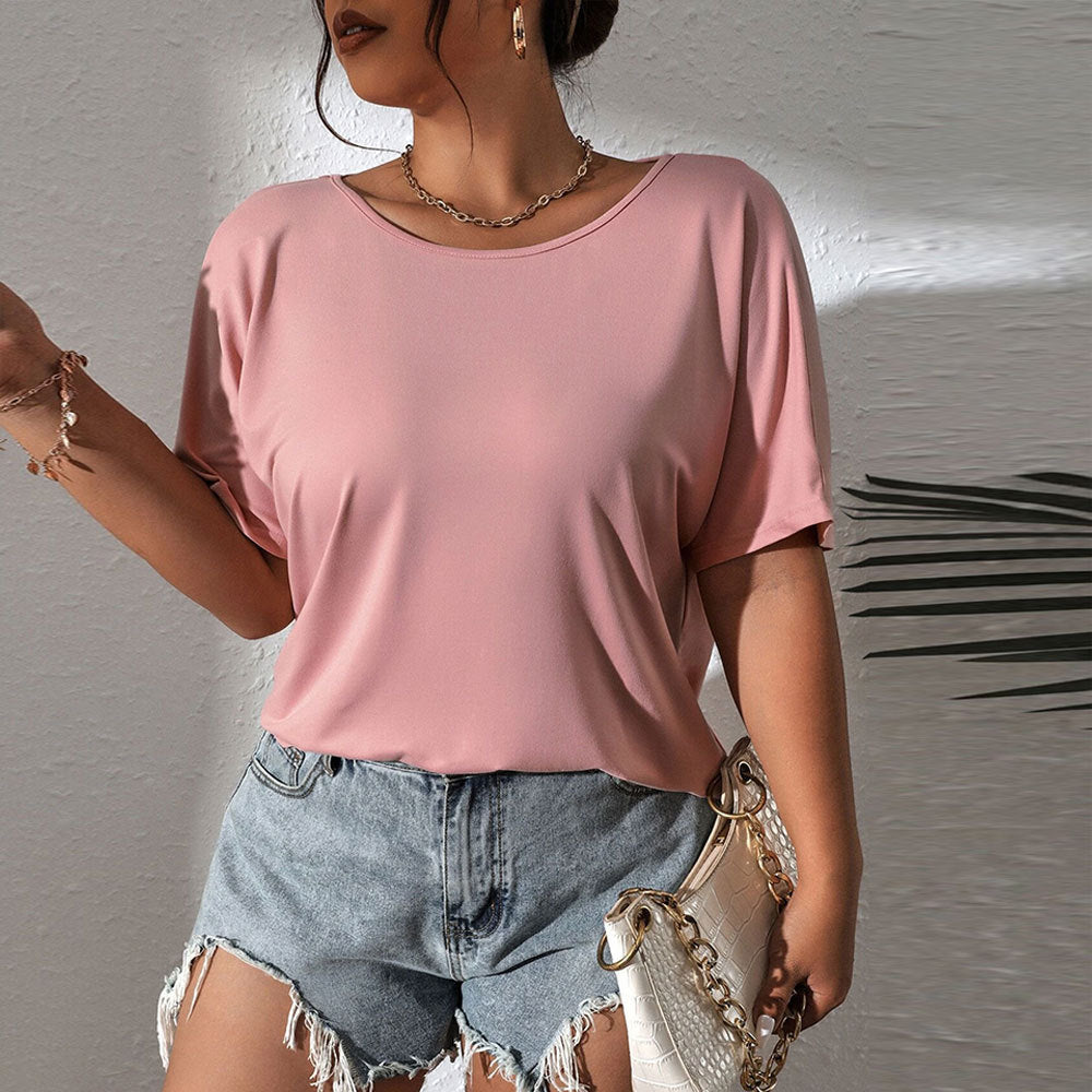 Damen lässiges Oberteil mit schickem Schulterdesign und weichem Material Echo Archiv